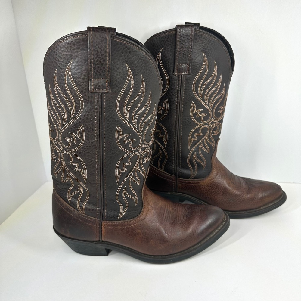 Laredo 5752 Brown Leather Western Cowgirl Boots Womens 7.5 M